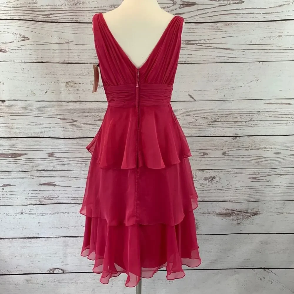 Eden Maid Raspberry layered flower accent - Picture 7 of 11